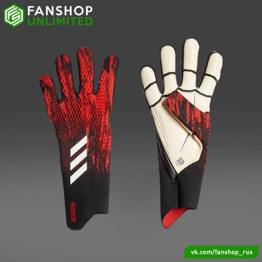 Вратарские перчатки Adidas Predator 20 Pro red/black #1