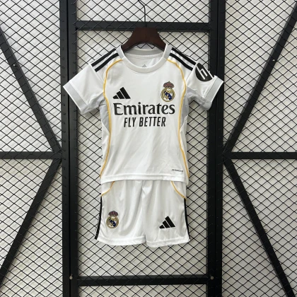 Детская футбольная форма Real Madrid Home 25/26 white