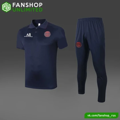 Костюм поло PSG navy