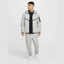 Костюм Nike Tech Fleece zip logo grey #1
