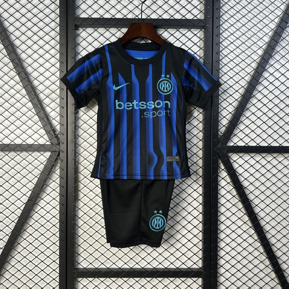 Детская футбольная форма Inter Home 25/26 blue/black #1