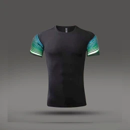 Термо футболка rainbow SS black #1