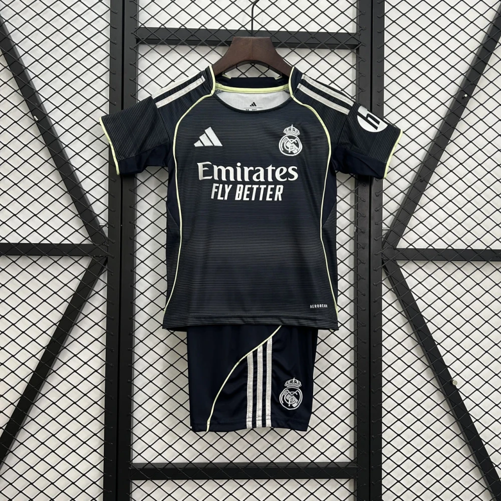 Детская футбольная форма Real Madrid Away 25/26 темно-синяя #1