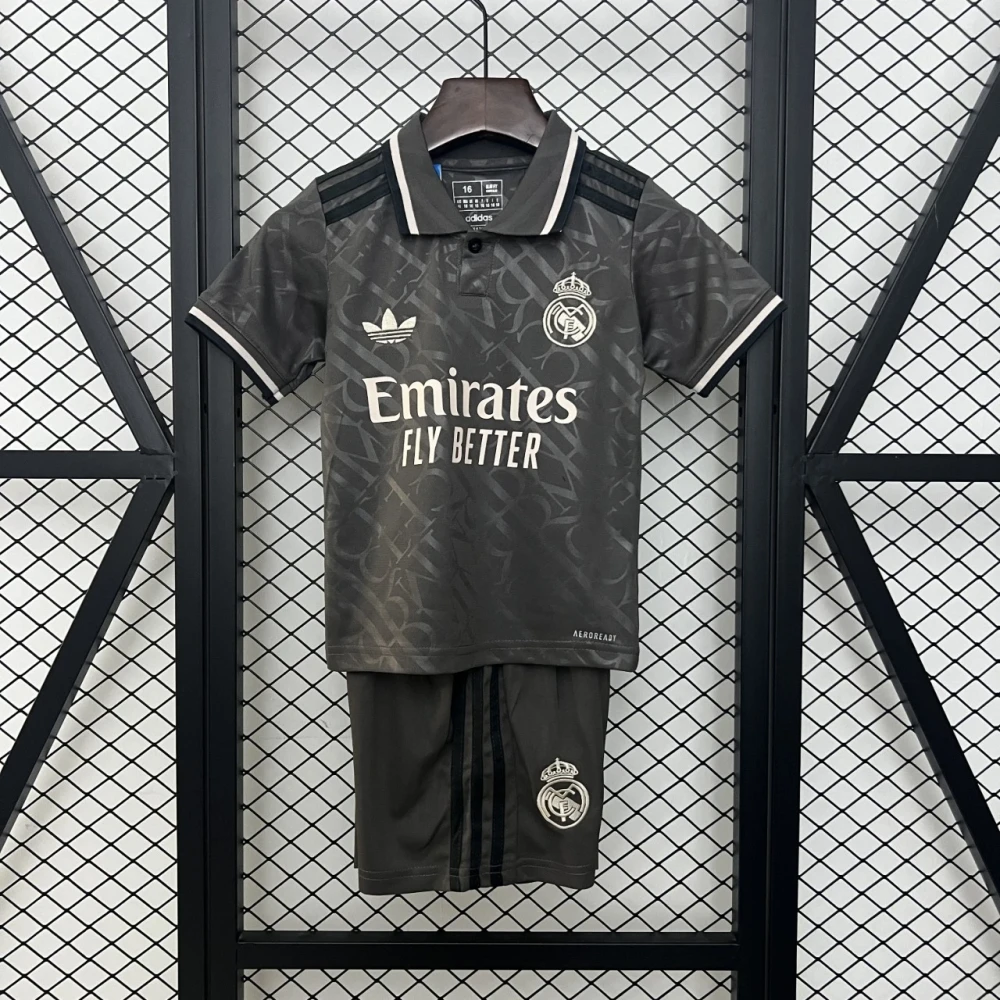 Детская футбольная форма Real Madrid Third 24/25 grey #1