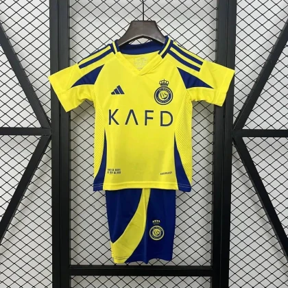 Детская футбольная форма Al Nassr Home 25/26 yellow
