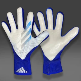 Вратарские перчатки Adidas white/blue #1