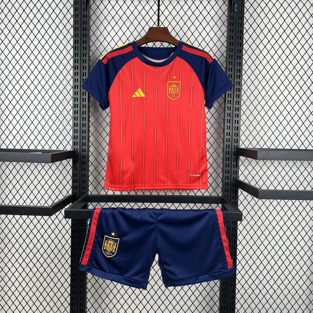 Детская футбольная форма Spain Home 26/27 red #1