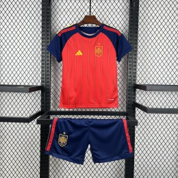 Детская футбольная форма Spain Home 26/27 red #1