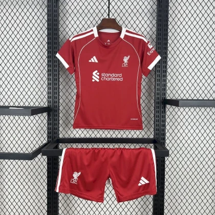 Детская футбольная форма Liverpool Home 25/26 red